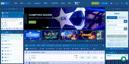 How the home page of the official 1xBet Casino website looks like