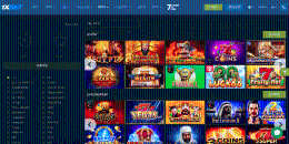 Slots machines variety at 1xBet Casino official website