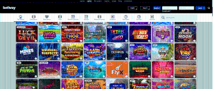Slots machines variety at Betway Casino official website