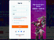 Hit'N'Spin Casino Registration Form