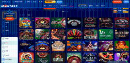 Slots machines variety at Mostbet Casino official website