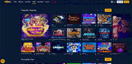 Slots machines variety at Rajabets Casino official website