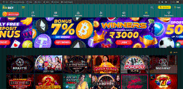 How the home page of the official Rajbet Casino website looks like