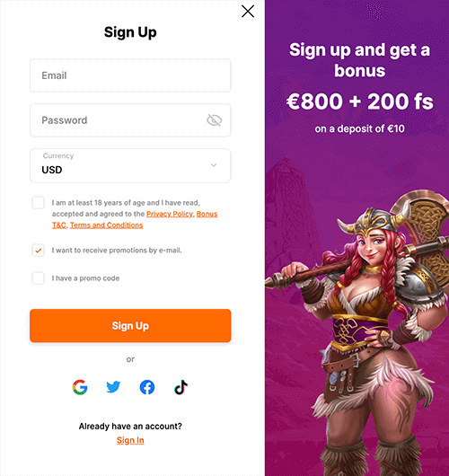 Ηіt'Ν'Ѕріn Саѕіnο Rеgіѕtrаtіοn Fοrm